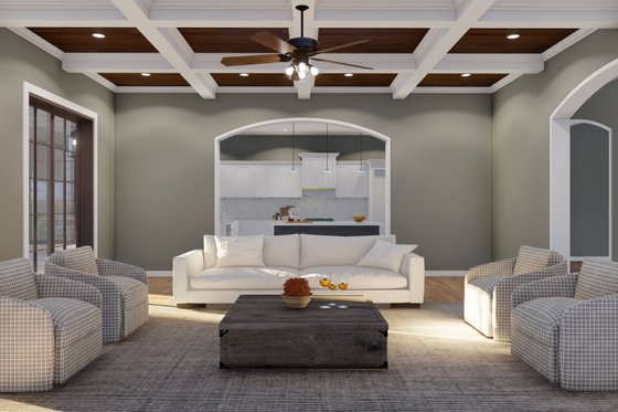 Interior - Family Room for European House Plan #923-354 - 7 bed, 8.5 bath