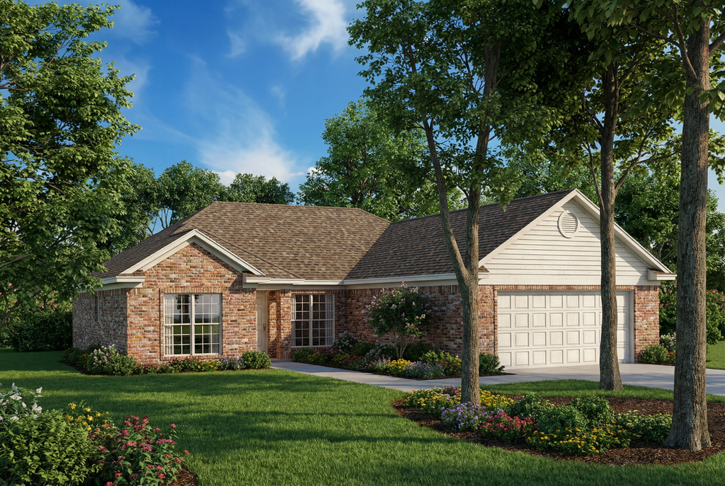 Exterior - Front Elevation 2 for Traditional House Plan #17-133 - 3 bed, 2 bath