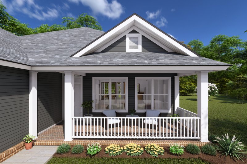 Home Plan - Exterior - Other Elevation 2 for Cottage House Plan #513-2082 - 3 bed, 2 bath