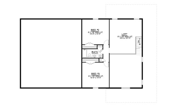 Dream House Plan - Barndominium Floor Plan - Upper Floor Plan #1064-134