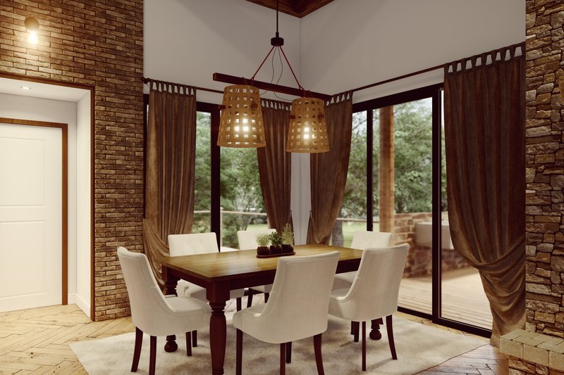 Home Plan - Interior - Dining Room for Farmhouse House Plan #54-446 - 3 bed, 2 bath