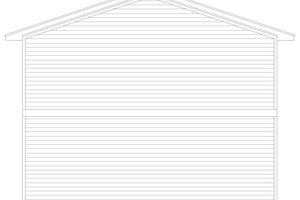 Exterior - Rear Elevation for Traditional House Plan #932-684, 1 bath