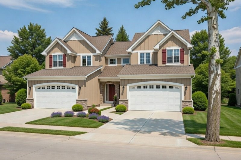 Architectural House Design - Traditional Exterior - Front Elevation Plan #20-2092