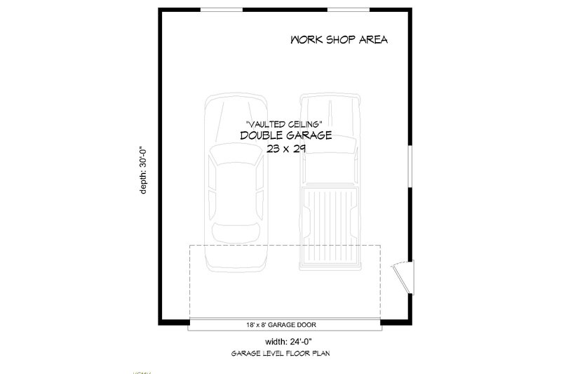 House Plan Design - Floor Plan - Main Floor for Contemporary House Plan #932-117, 0 bath