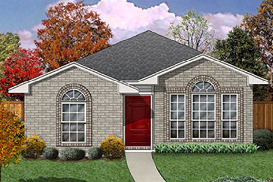 Exterior - Front Elevation for Traditional House Plan #84-305 - 3 bed, 2 bath