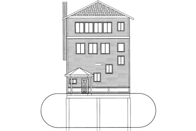 Home Plan - Bungalow Exterior - Front Elevation Plan #117-800