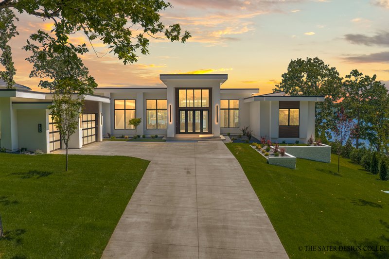 Architectural House Design - Exterior - Front Elevation 2 for Contemporary House Plan #930-546 - 3 bed, 3.5 bath