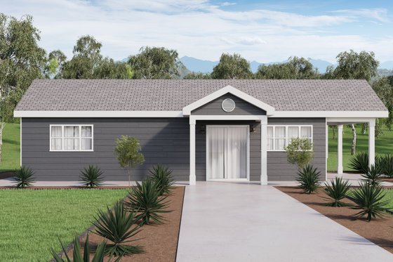 Exterior - Other Elevation 1 for Traditional House Plan #1106-25 - 1 bed, 1 bath