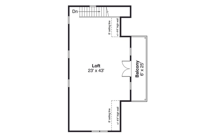 House Plan Design - Floor Plan - Upper Floor for Craftsman House Plan #124-1038, 0.5 bath