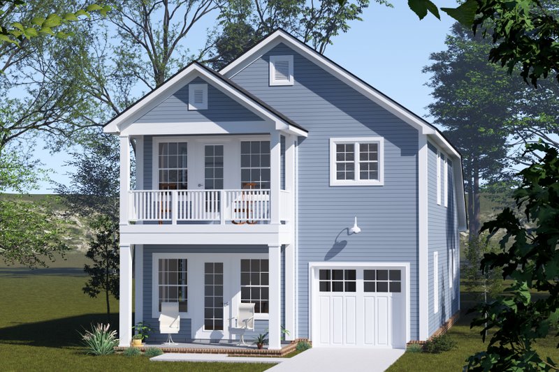 House Blueprint - Cottage Exterior - Front Elevation Plan #513-2328