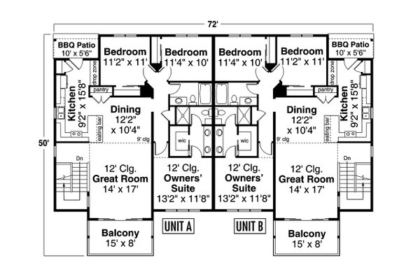 Home Plan - Modern Floor Plan - Main Floor Plan #124-1292