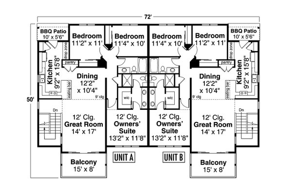 House Plan Design - Modern Floor Plan - Main Floor Plan #124-1292