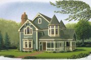 Victorian Style House Plan - 3 Beds 2.5 Baths 2071 Sq/Ft Plan #410-109 