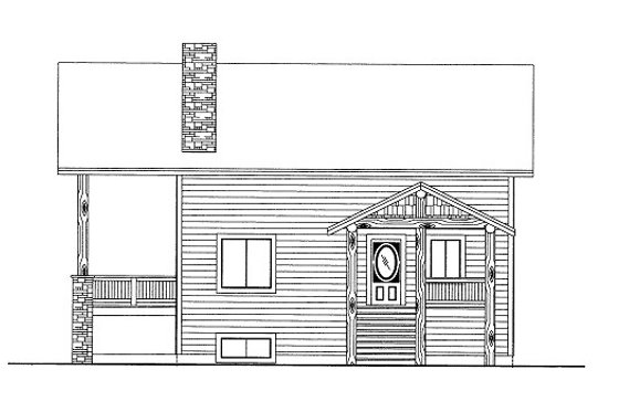Exterior - Front Elevation 3 for Bungalow House Plan #117-697 - 3 bed, 3 bath