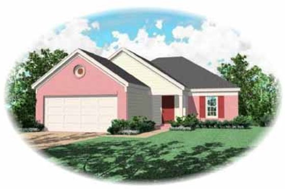 Exterior - Front Elevation for Traditional House Plan #81-150 - 3 bed, 2 bath