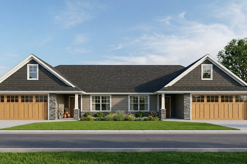 Dream House Plan - Exterior - Front Elevation 2 for Craftsman House Plan #1064-38 - 3 bed, 2 bath