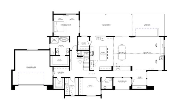Home Plan - Contemporary Floor Plan - Main Floor Plan #1114-90