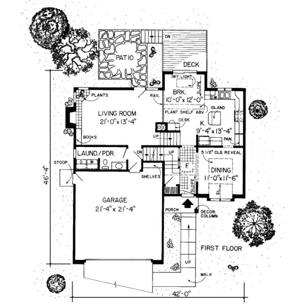 Traditional Floor Plan - Main Floor Plan #312-284