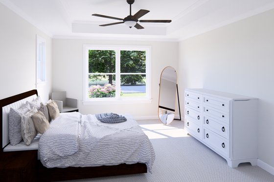 Interior - Master Bedroom 1 for Farmhouse House Plan #513-2254 - 4 bed, 3 bath