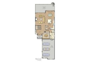 Floor Plan - Main Floor for Craftsman House Plan #1057-29 - 4 bed, 3.5 bath