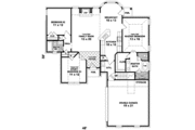 Colonial Style House Plan - 2 Beds 2 Baths 1823 Sq/Ft Plan #81-515 
