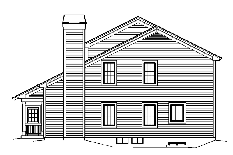 Architectural House Design - Exterior - Other Elevation 2 House Plan #57-581 - 4 bed, 3.5 bath