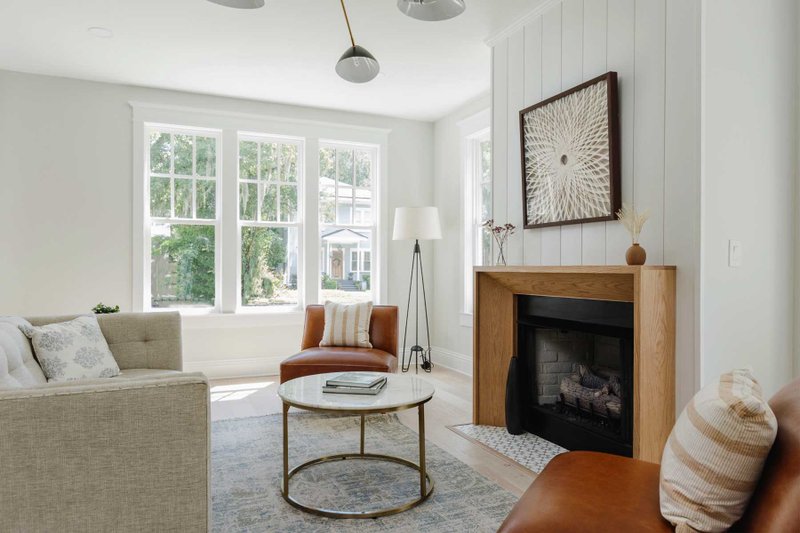 Architectural House Design - Interior - Family Room 2 for Tudor House Plan #461-83 - 4 bed, 3 bath