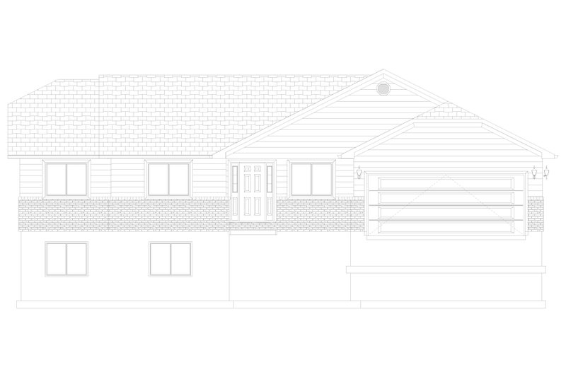 House Blueprint - Exterior - Front Elevation 6 for Craftsman House Plan #1060-467 - 3 bed, 2.5 bath