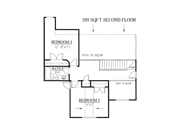 House Plan Design - European Floor Plan - Upper Floor Plan #437-4