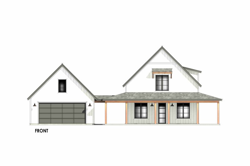 Dream House Plan - Exterior - Front Elevation 6 for Farmhouse House Plan #1096-199 - 3 bed, 2 bath