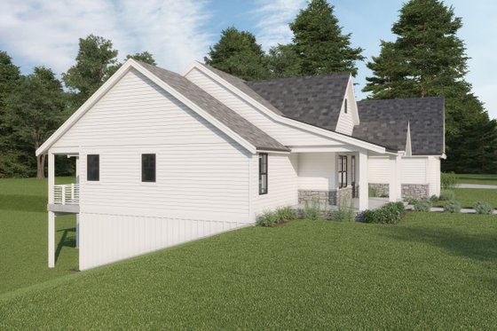 Exterior - Other Elevation for Farmhouse House Plan #1070-116 - 4 bed, 3.5 bath