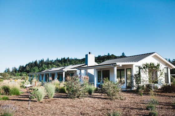 Exterior - Front Elevation for Ranch House Plan #888-16 - 2 bed, 2 bath