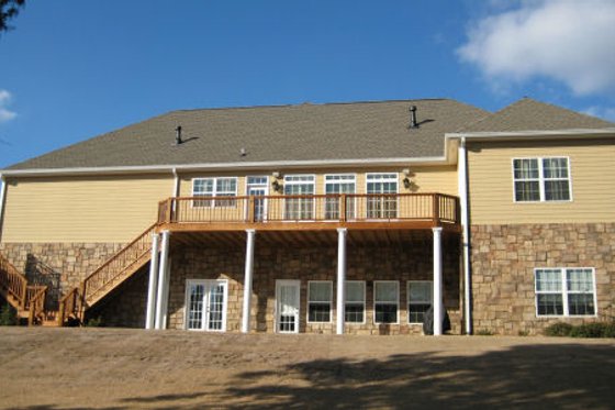 Exterior - Rear Elevation for Country House Plan #437-42 - 4 bed, 3.5 bath