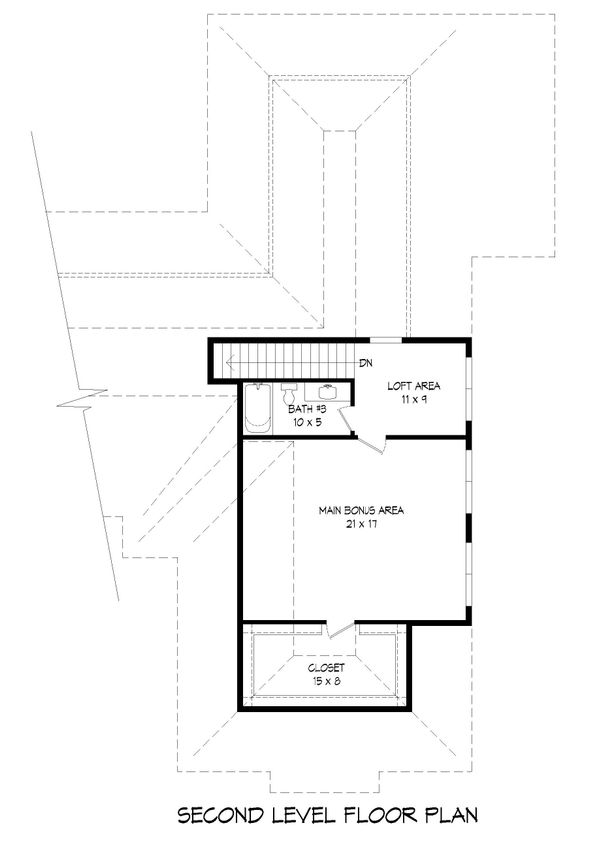 Traditional Floor Plan - Upper Floor Plan #932-167