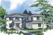 Mediterranean Style House Plan - 6 Beds 4.5 Baths 3944 Sq/Ft Plan #48-144 