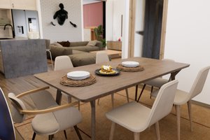 Interior - Dining Room for Farmhouse House Plan #1112-15 - 4 bed, 3 bath