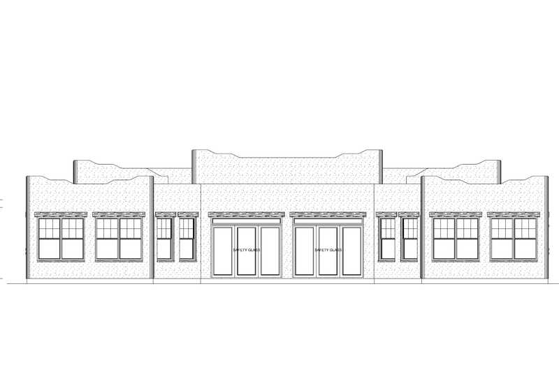 House Design - Exterior - Other Elevation 3 for Adobe / Southwestern House Plan #126-288 - 4 bed, 2.5 bath
