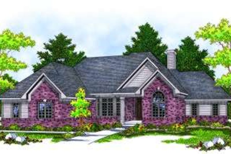Home Plan - European Exterior - Front Elevation Plan #70-796