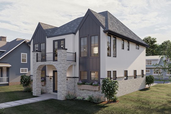 Exterior - Other Elevation for European House Plan #455-711 - 3 bed, 2.5 bath