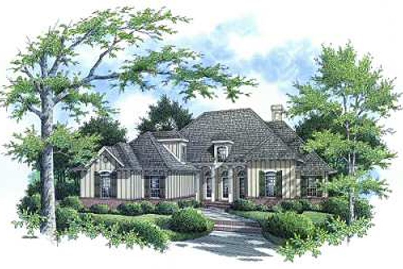 Dream House Plan - Traditional Exterior - Front Elevation Plan #45-292