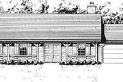 Country Style House Plan - 4 Beds 2 Baths 1620 Sq/Ft Plan #14-126 