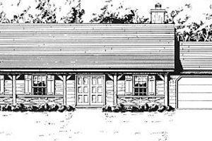 Country Exterior - Front Elevation Plan #14-126