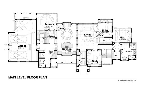 Floor Plan - Main Floor for Country House Plan #928-264 - 4 bed, 4.5 bath