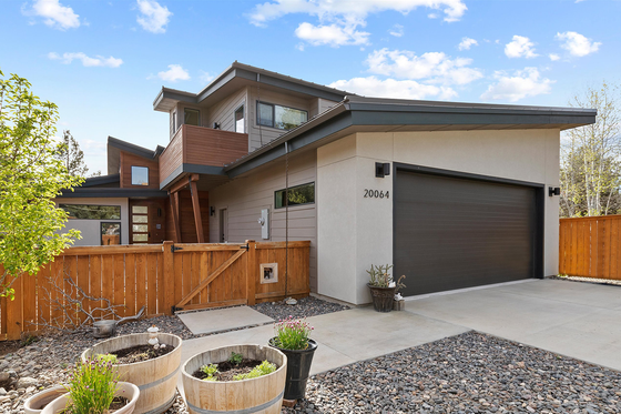 Exterior - Front Elevation 3 for Modern House Plan #1099-12 - 3 bed, 3 bath