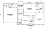 Southern Style House Plan - 4 Beds 2.5 Baths 2339 Sq/Ft Plan #81-208 