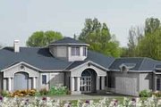 Adobe / Southwestern Style House Plan - 5 Beds 4 Baths 3839 Sq/Ft Plan #1-885 