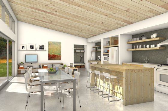 Interior - Kitchen 1 for Modern House Plan #497-57 - 3 bed, 2 bath