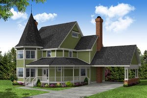 Farmhouse Exterior - Front Elevation Plan #124-113