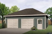 Traditional Style House Plan - 0 Beds 0 Baths 780 Sq/Ft Plan #22-553 
