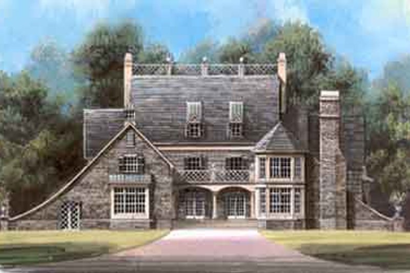 Home Plan - European Exterior - Front Elevation Plan #119-136